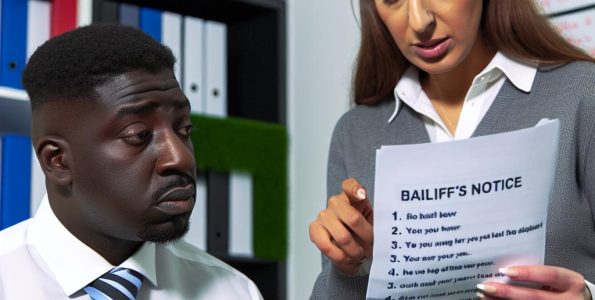 Steps to take if you receive a bailiff’s notice.