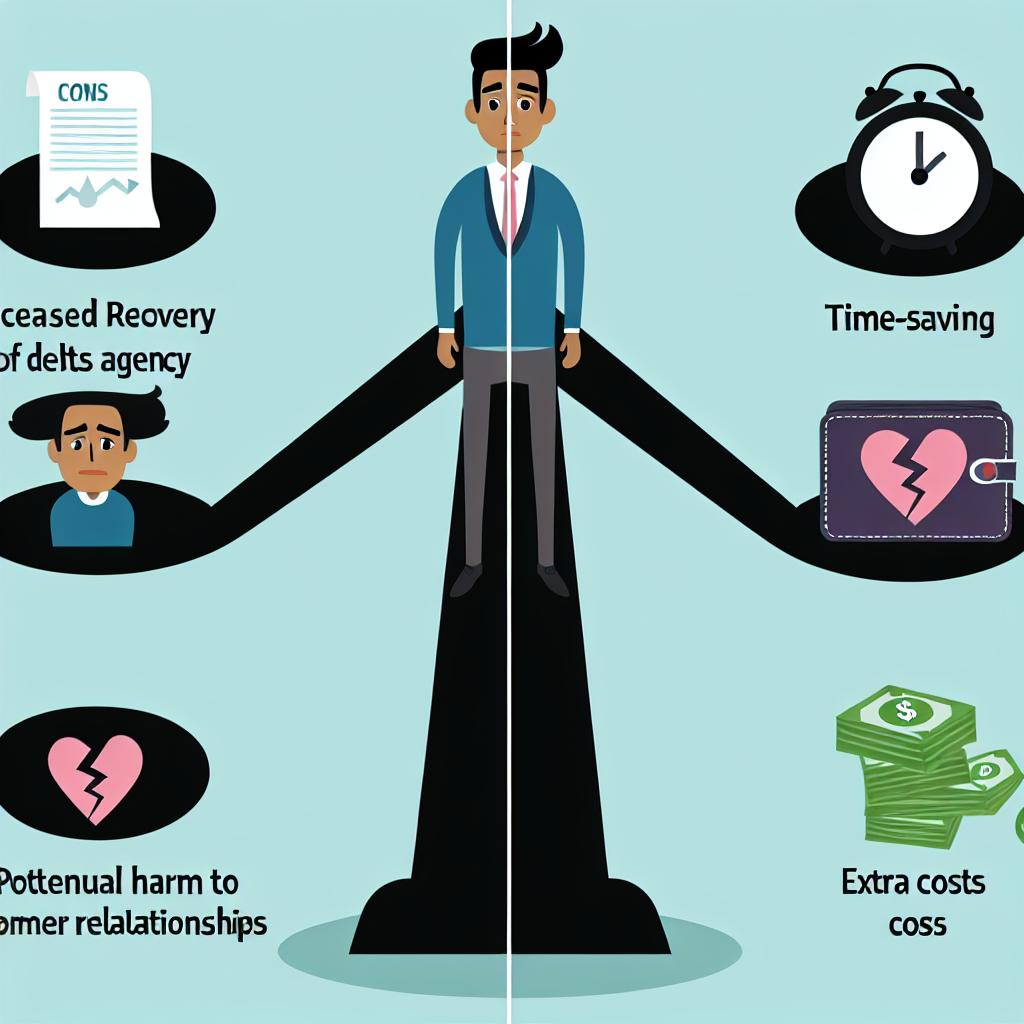 The pros and cons of hiring a debt collection agency.