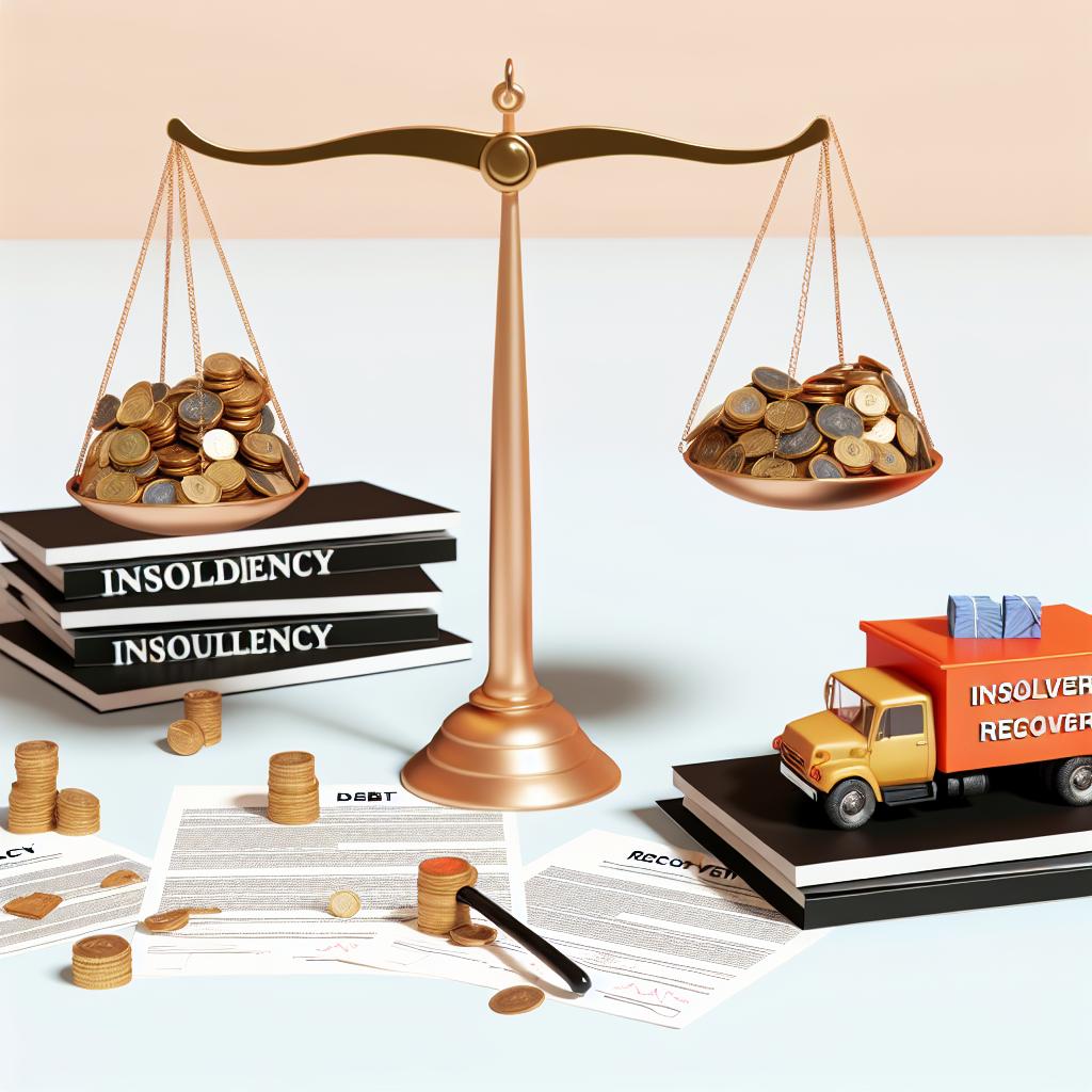 What is insolvency, and how does it relate to debt recovery?