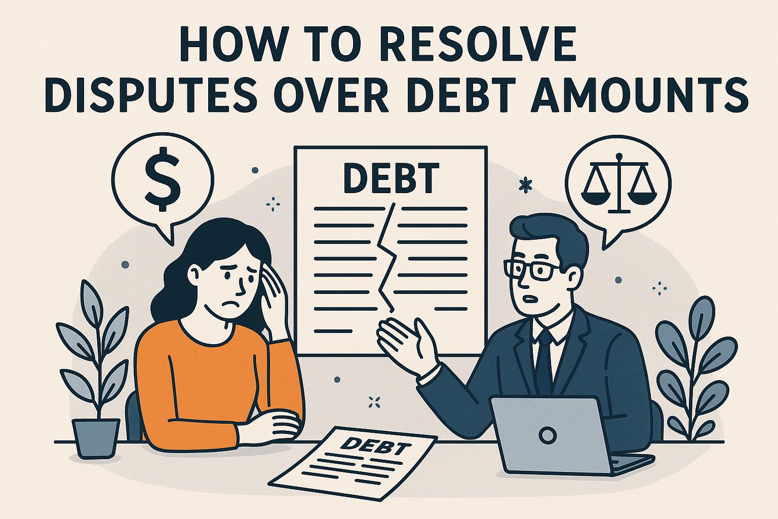 How to resolve disputes over debt amounts.