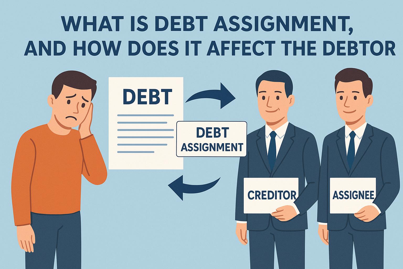 What is debt assignment, and how does it affect the debtor?