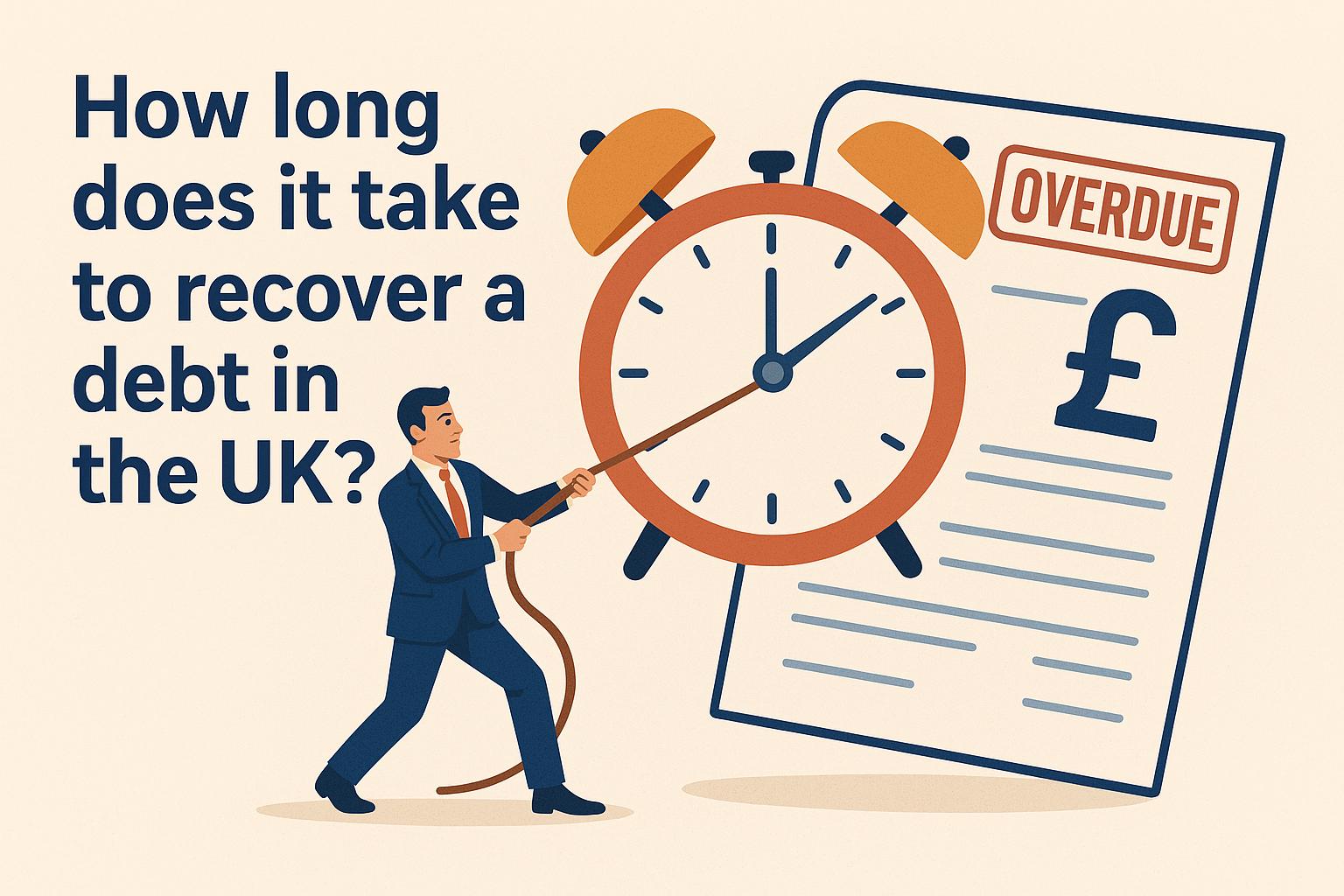 How long does it take to recover a debt in the UK?
