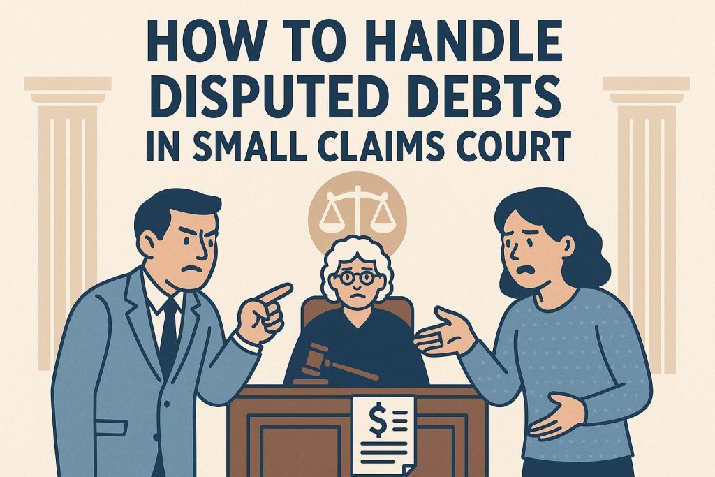 Disputed How to handle disputed debts in small claims court.