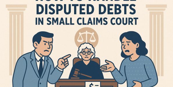 How to handle disputed debts in small claims court.
