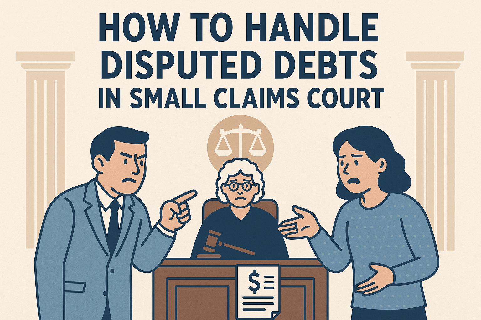 How to handle disputed debts in small claims court.