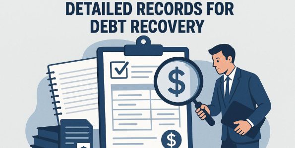 The importance of keeping detailed records for debt recovery.