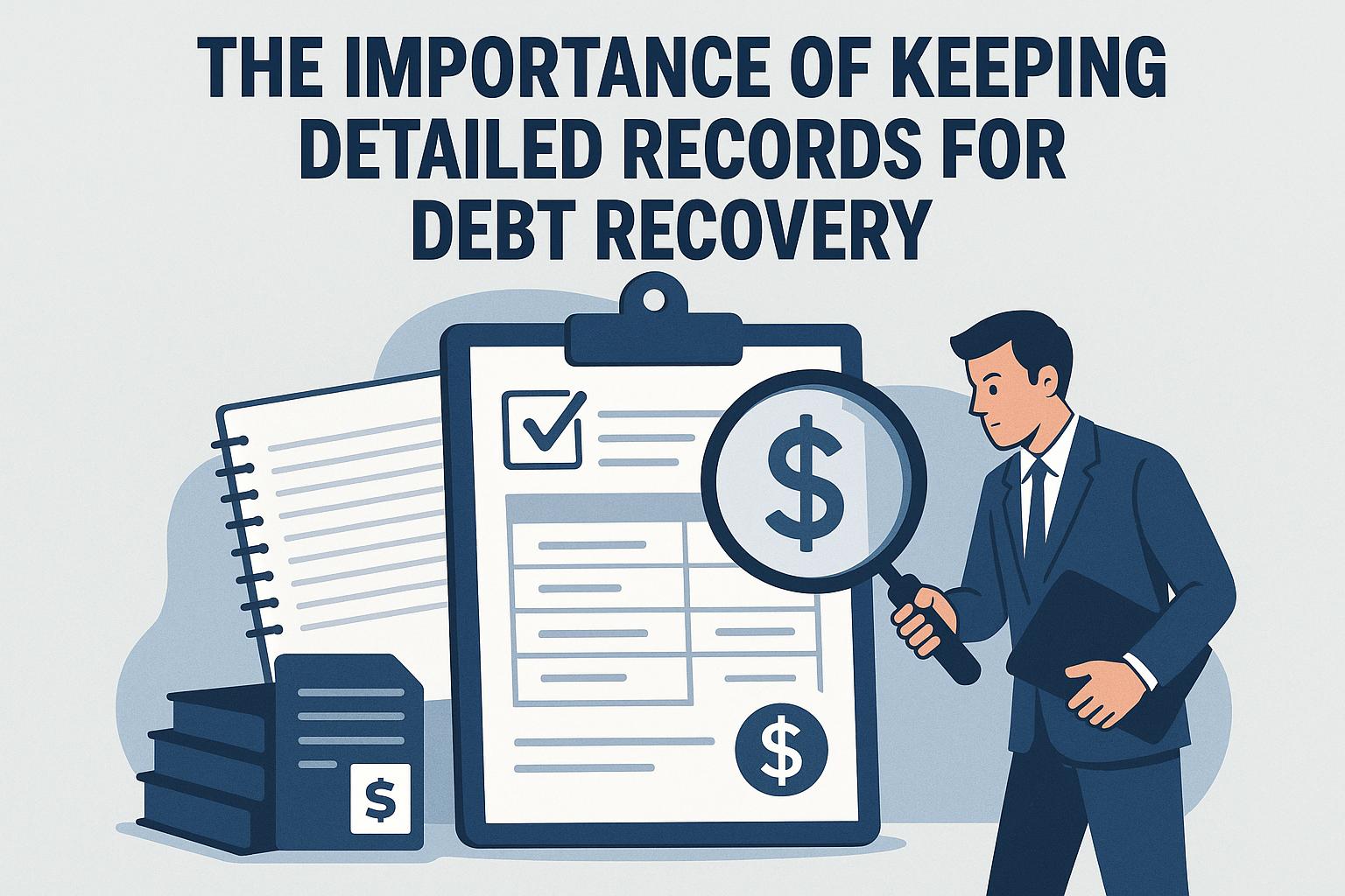 The importance of keeping detailed records for debt recovery.