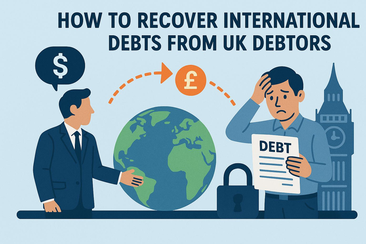 How to recover international debts from UK debtors.