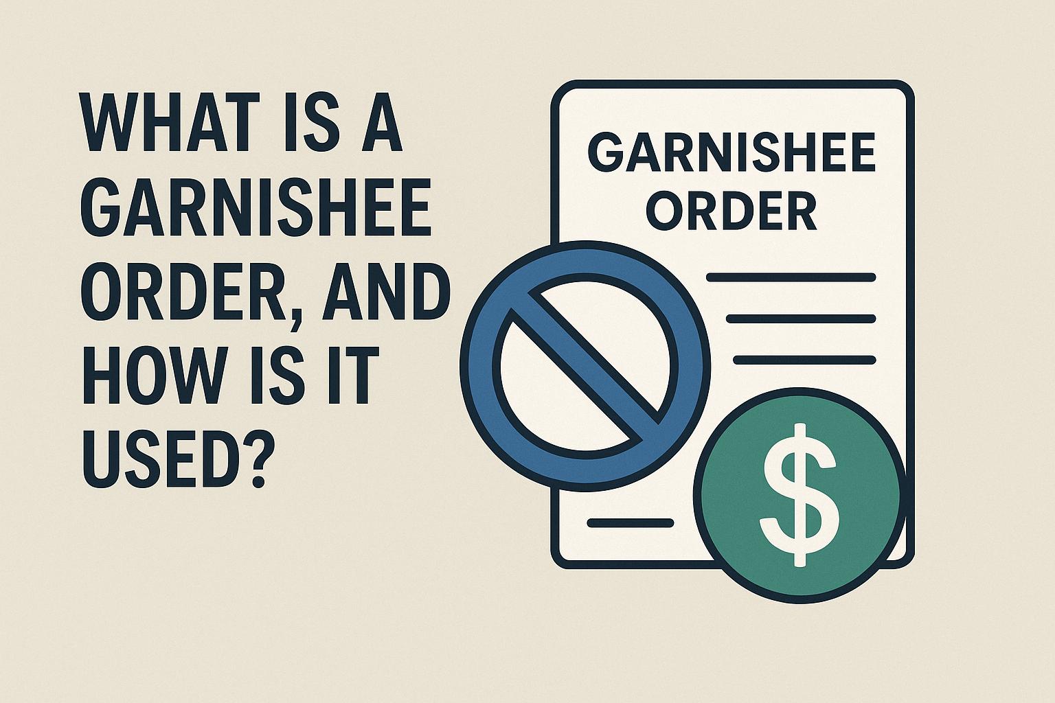 What is a garnishee order, and how is it used?