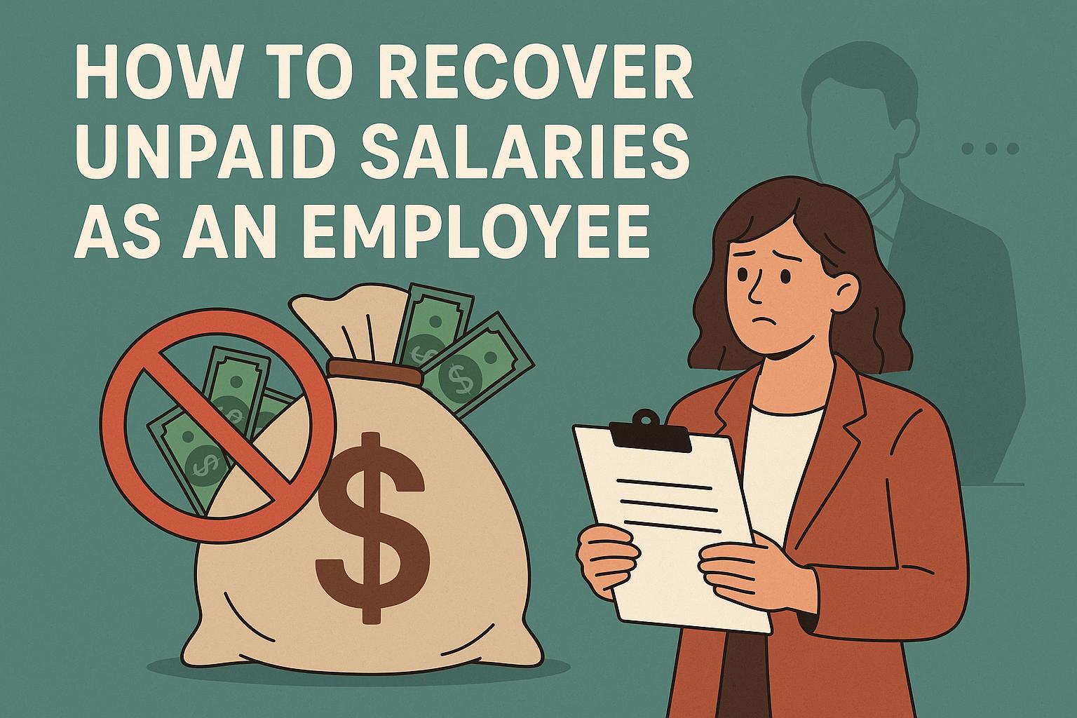 How to recover unpaid salaries as an employee.
