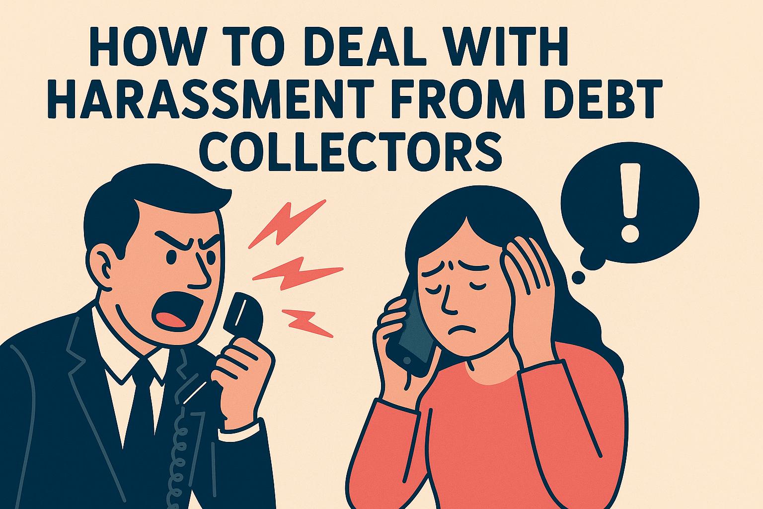 How to deal with harassment from debt collectors.