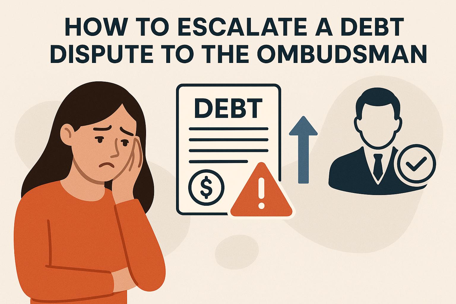 How to escalate a debt dispute to the Ombudsman.