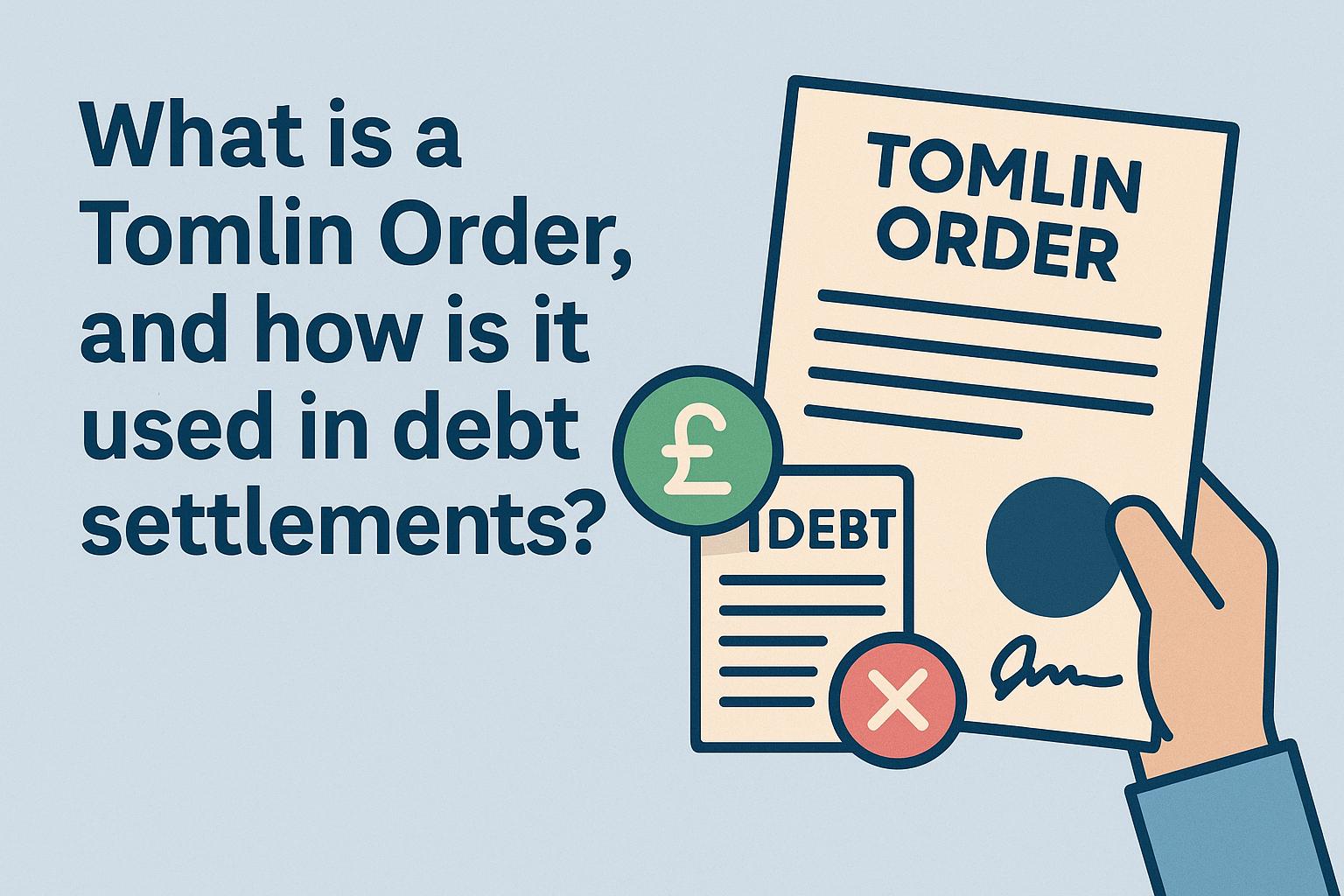 What is a Tomlin Order, and how is it used in debt settlements?