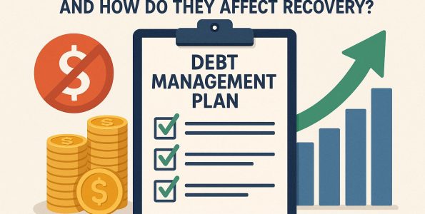 What are debt management plans, and how do they affect recovery?