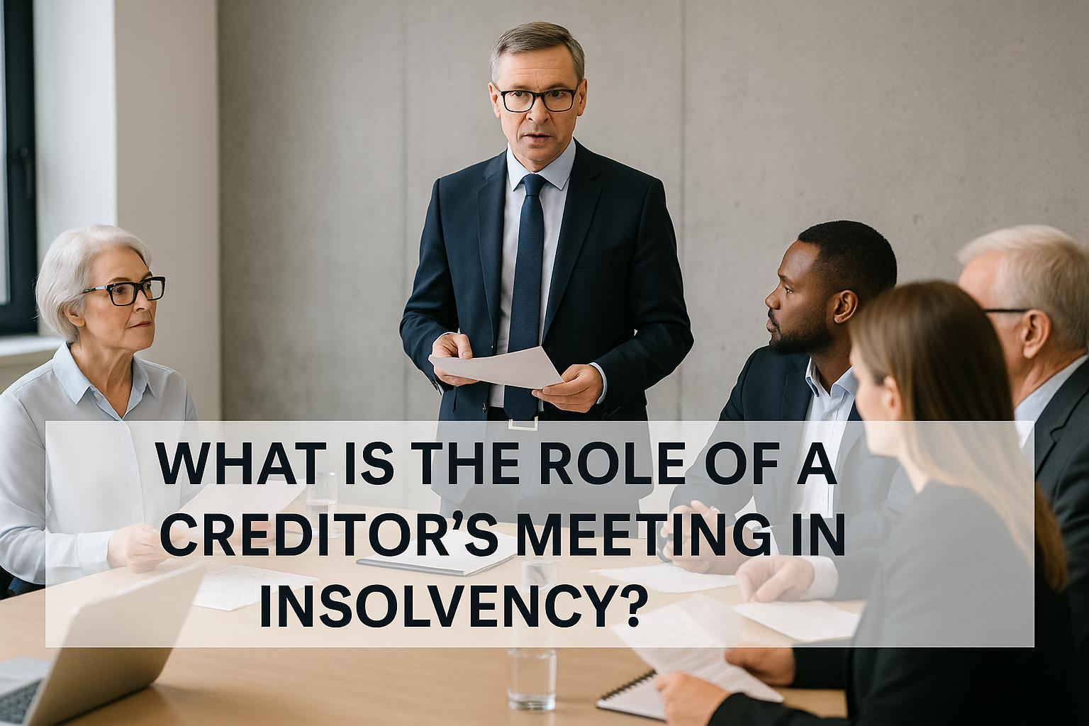 What is the role of a creditor's meeting in insolvency?